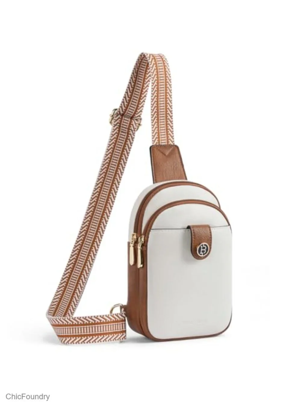 PU Leather Sling Bag Crossbody Purse for Women with Multiple Pockets